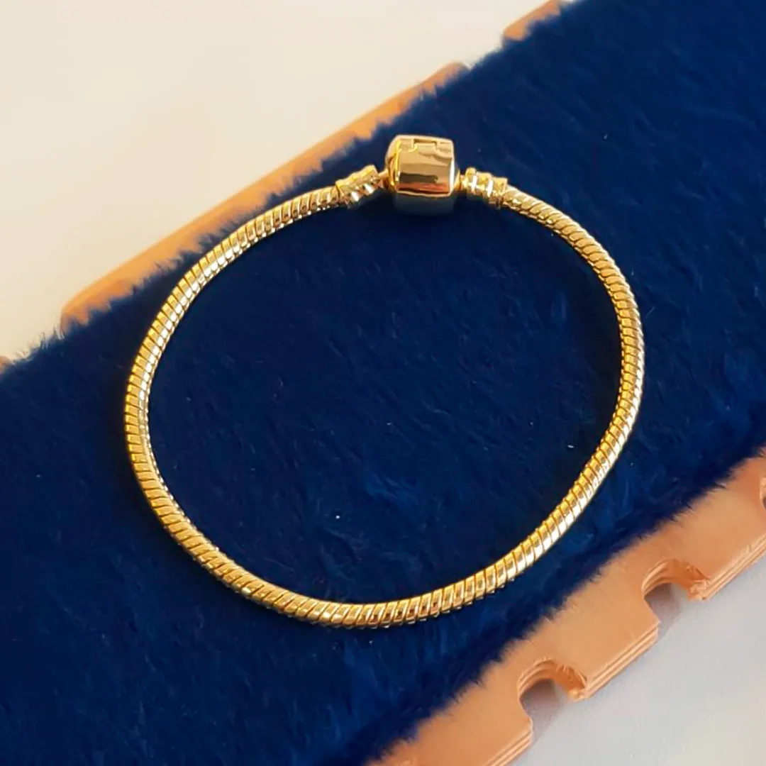 Pulseira Rígida Lisa Dourada