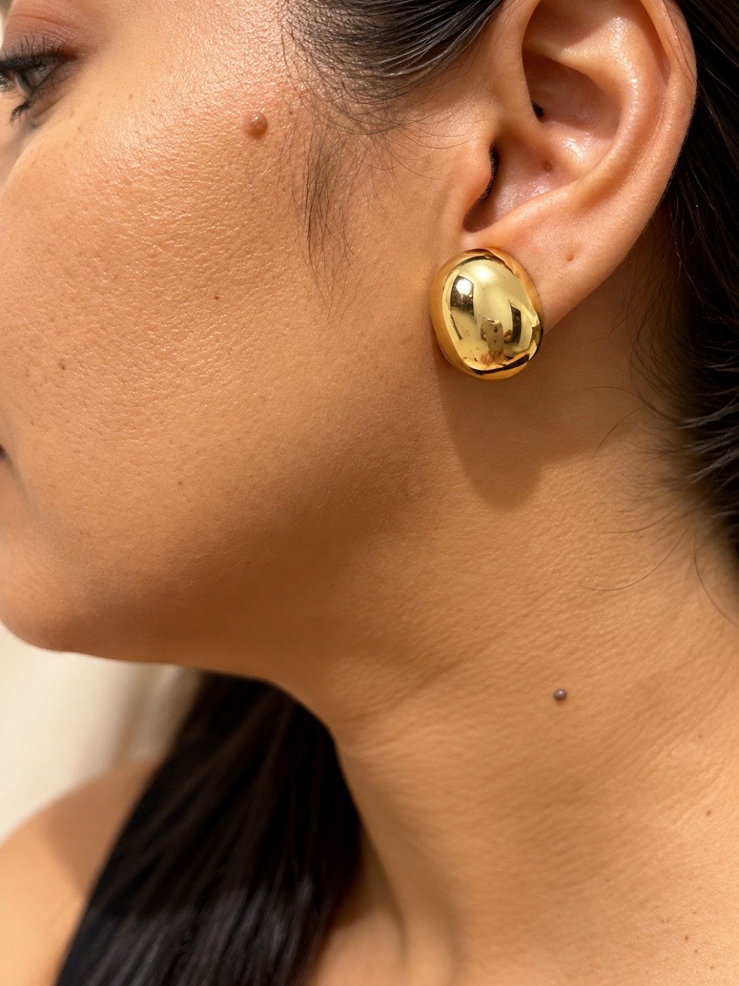 Brinco Dome – Banho Ouro 18k