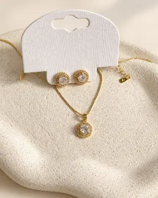 Conjunto Redondo Cravejado