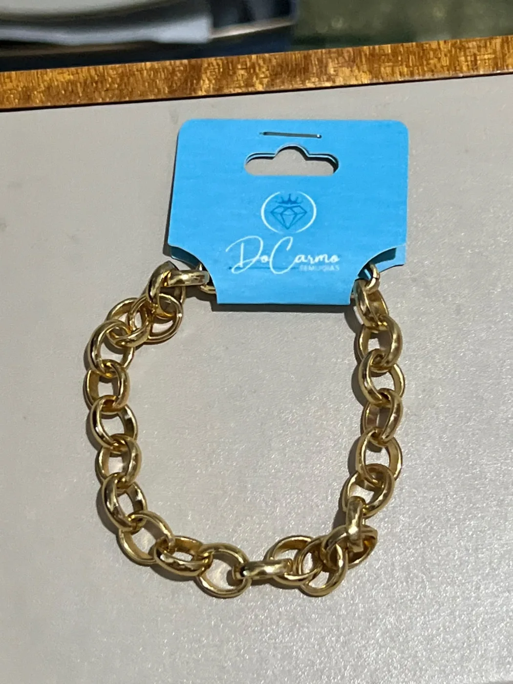 pulseira de elos grossos