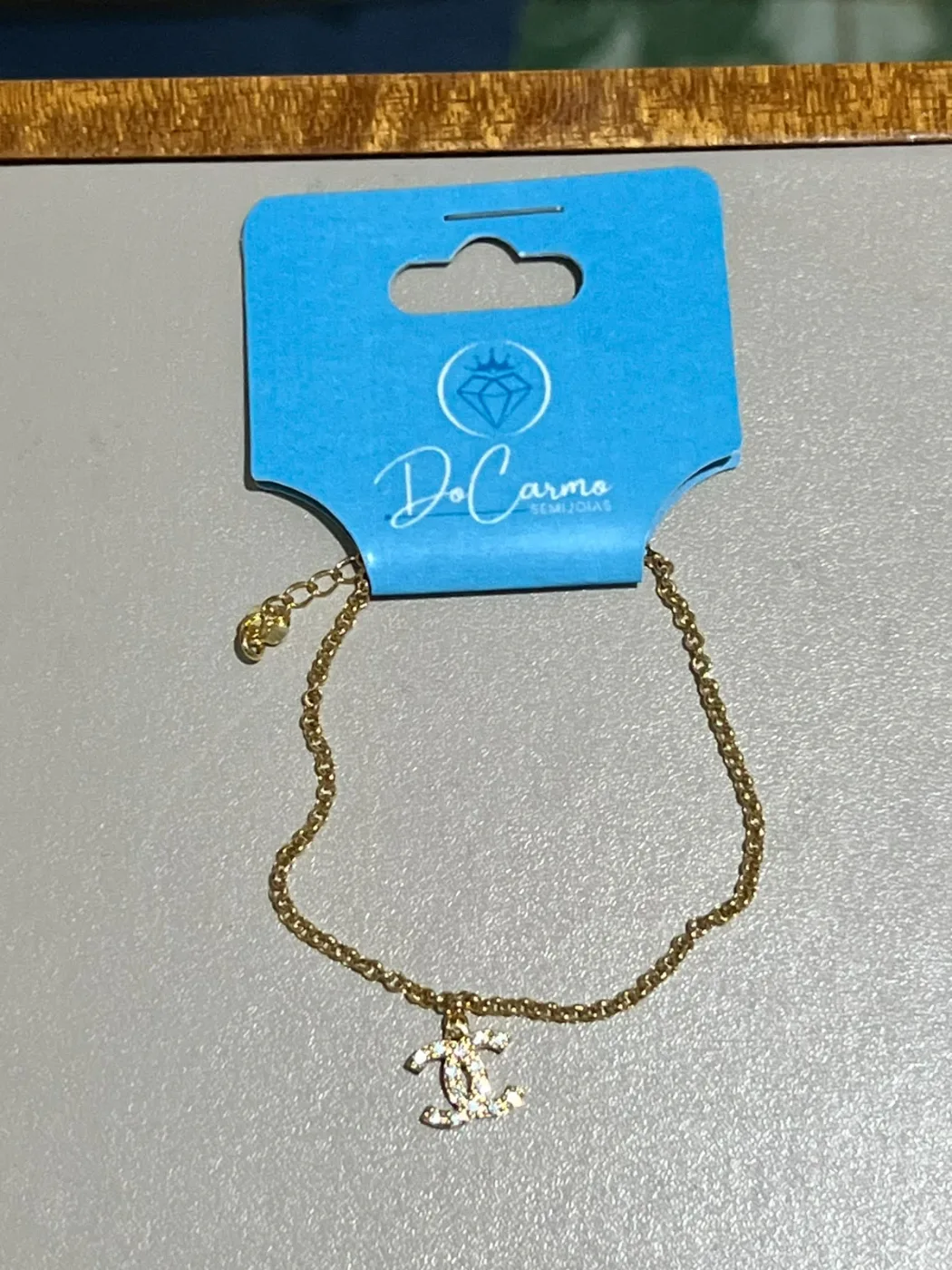 pulseira chanel cravejada