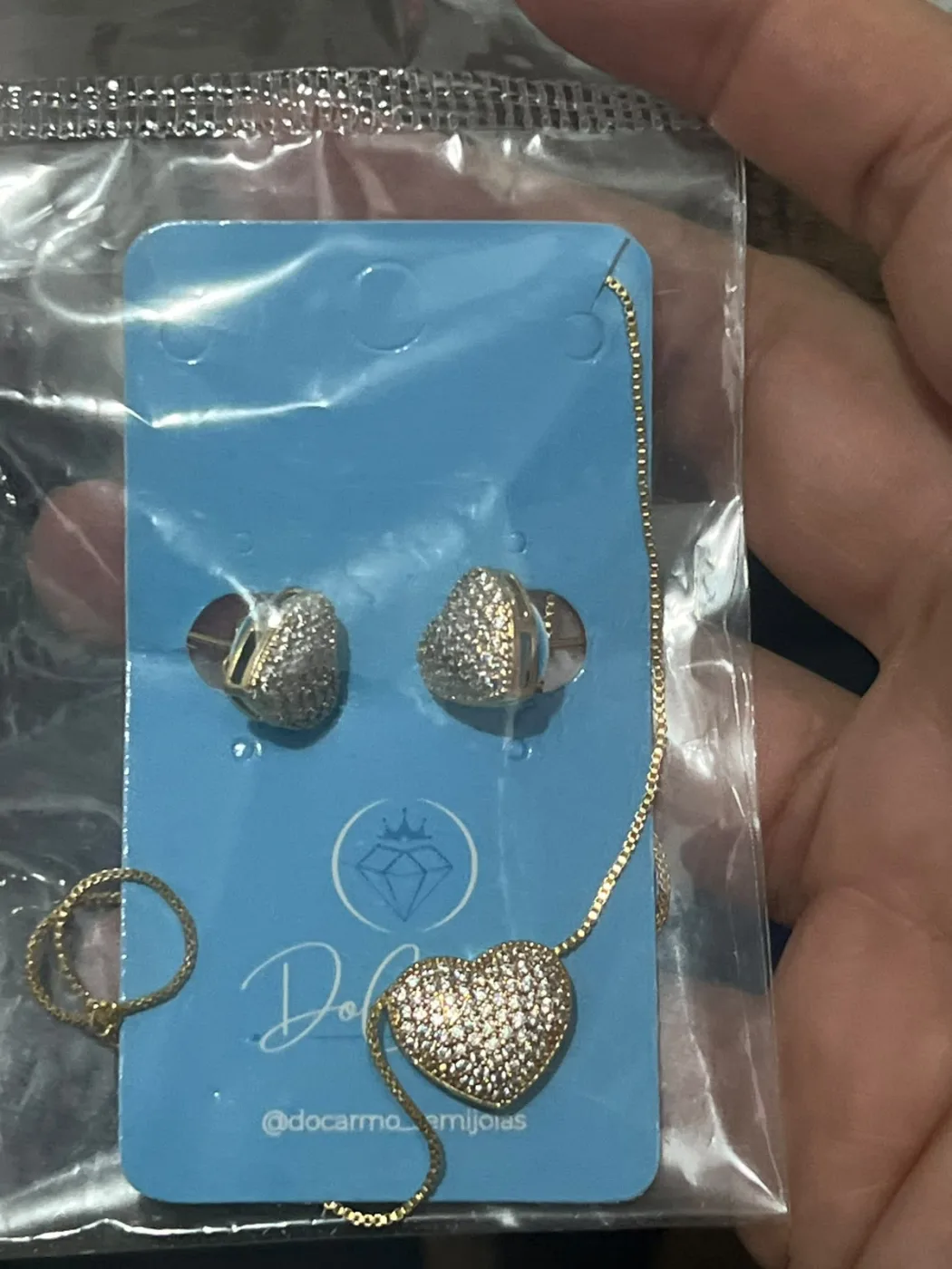 conjunto coração/crav