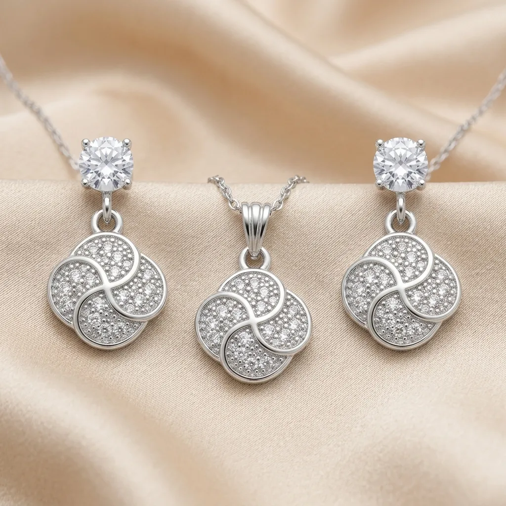 Conjunto Cravejado de Zirconias Cristais — foto 1 de 2