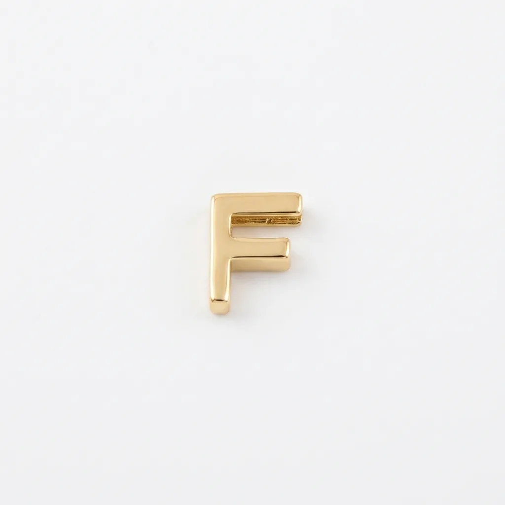 Pingente Letra Fina F