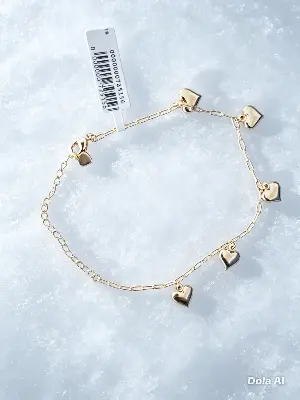 725156 Pulseira Elos Mistos com Pingentes Coração – Leão das Semijoias