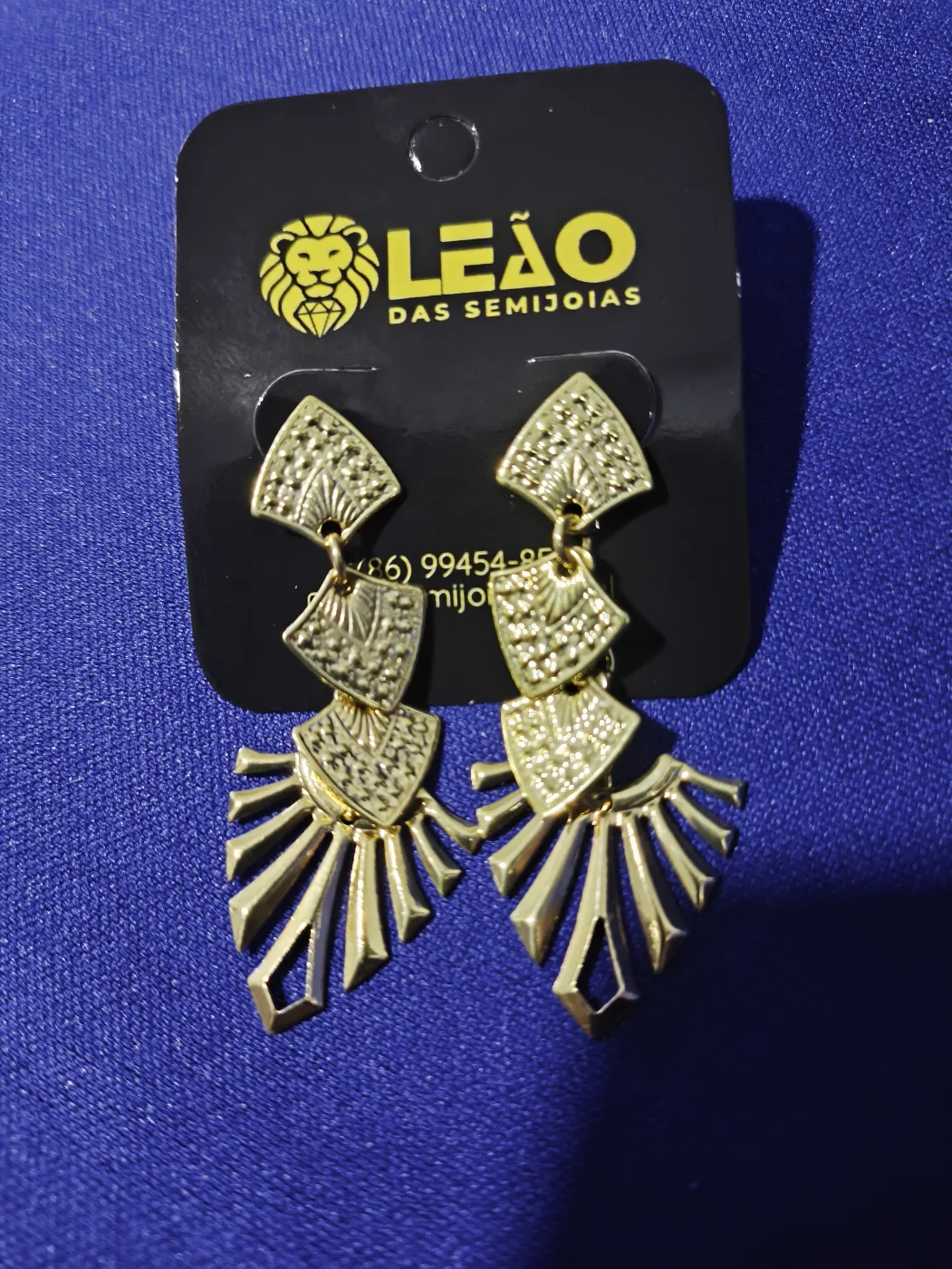 636179 Brinco leque testurizado