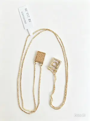 78900240 Colar Escapulário Coração — Fé e Amor em Tom Dourado ❤️✨