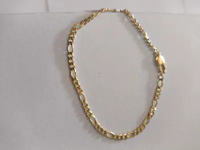 pulseira de elos dourada