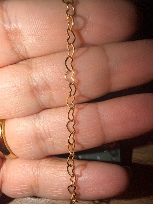 Pulseira Coração Vazado