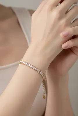 Pulseira navete cristal