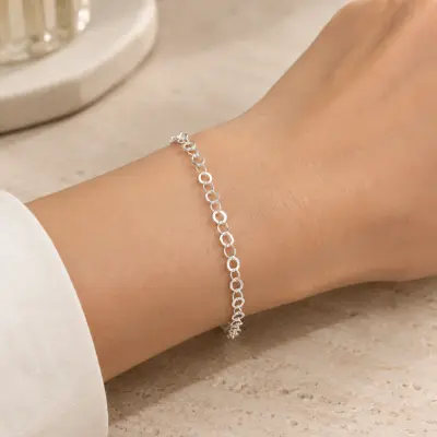 Pulseira elos prata 925