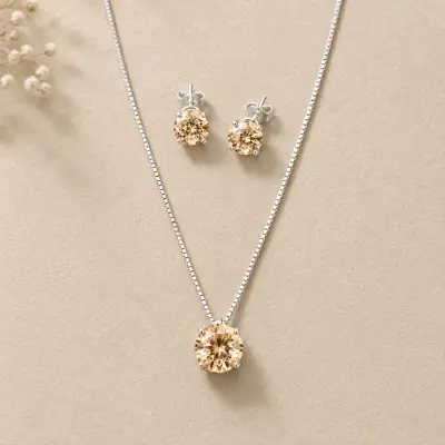 Conjunto Ponto de Luz Champanhe