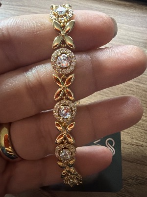 Pulseira X Cravejada