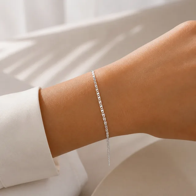 Pulseira masculina prata 925