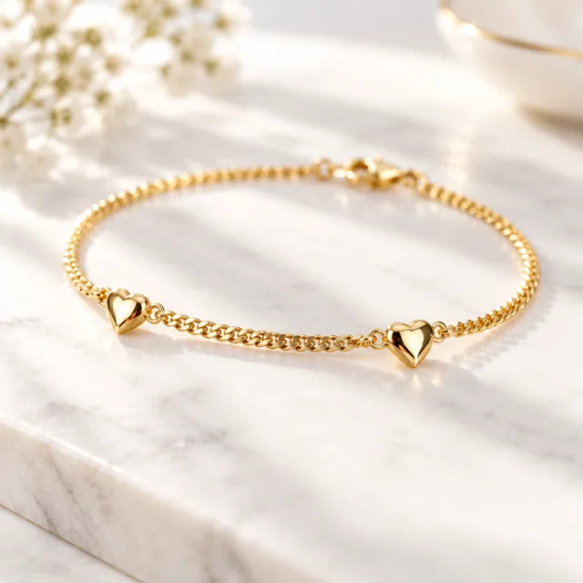 Pulseira corações