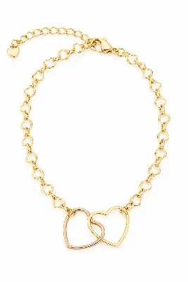 Pulseira Corrente Coração Vazado