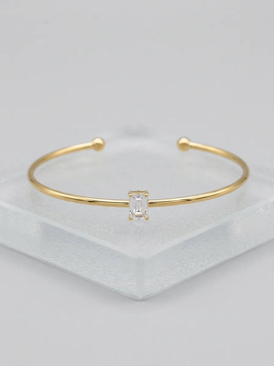 Bracelete com Pedra Retangular — foto 1 de 2