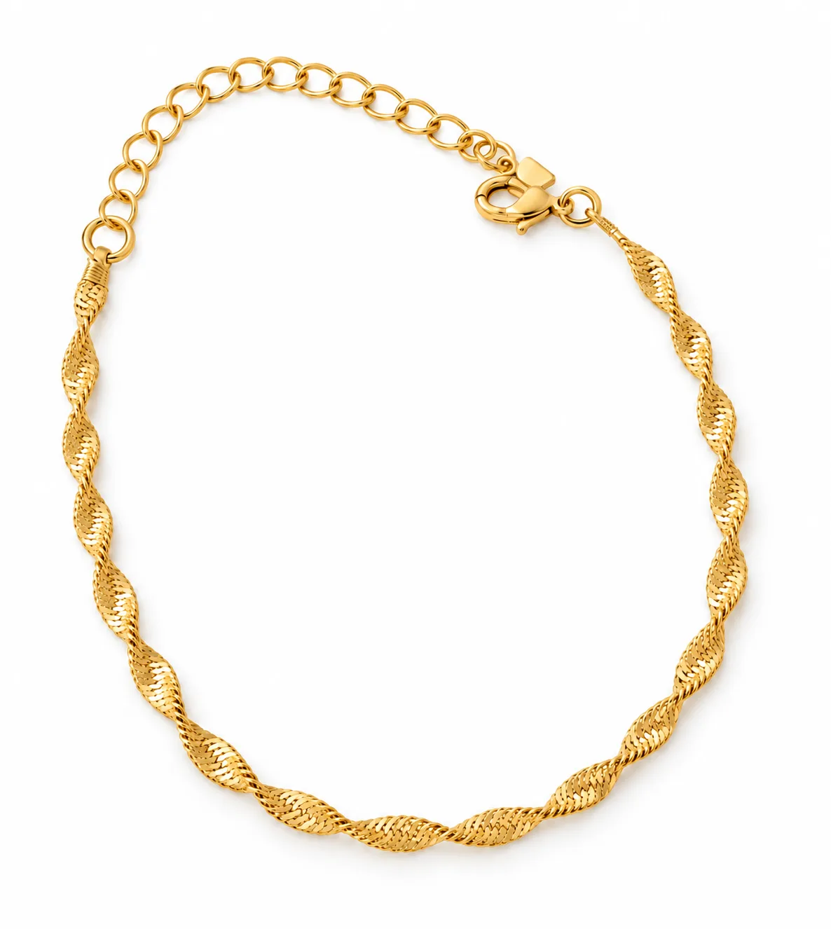 Pulseira Corrente com Elos Torcidos