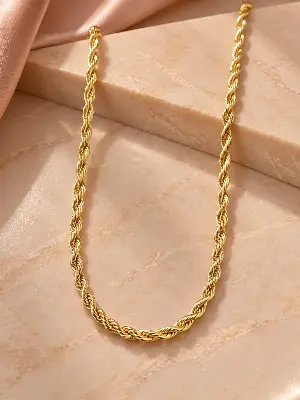 Corrente Feminina Elo Baiano - 45 Cm + Extensor