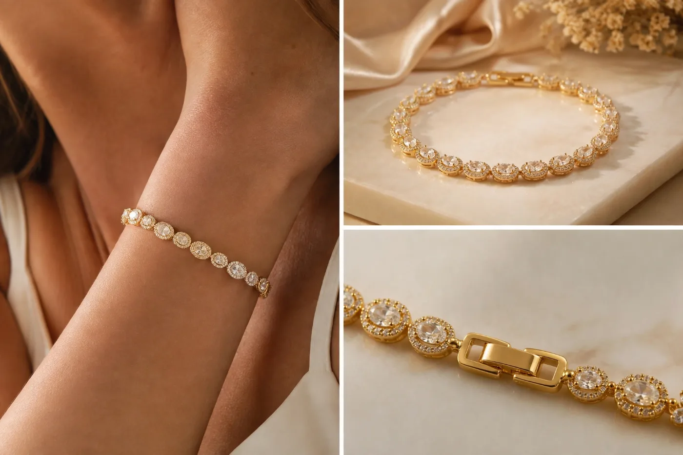 Pulseira Bolinhas Ovais de Zorconias — foto 1 de 4