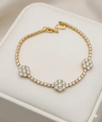 Pulseira Riviera Banho Ouro