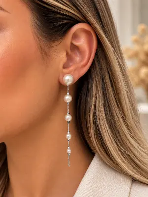 Brinco Pêndulo de Pérolas G
