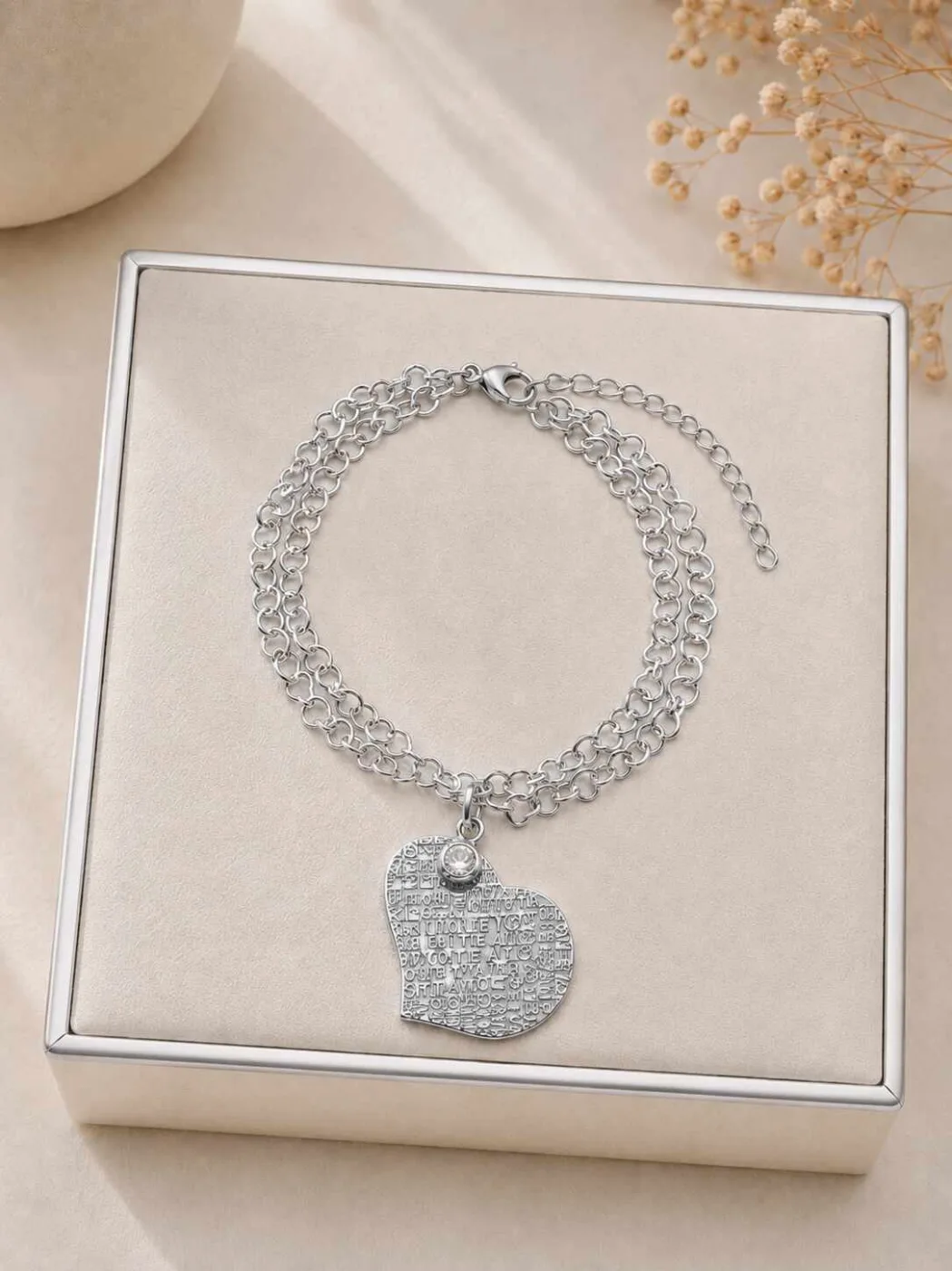 Pulseira eu te amo tripla
