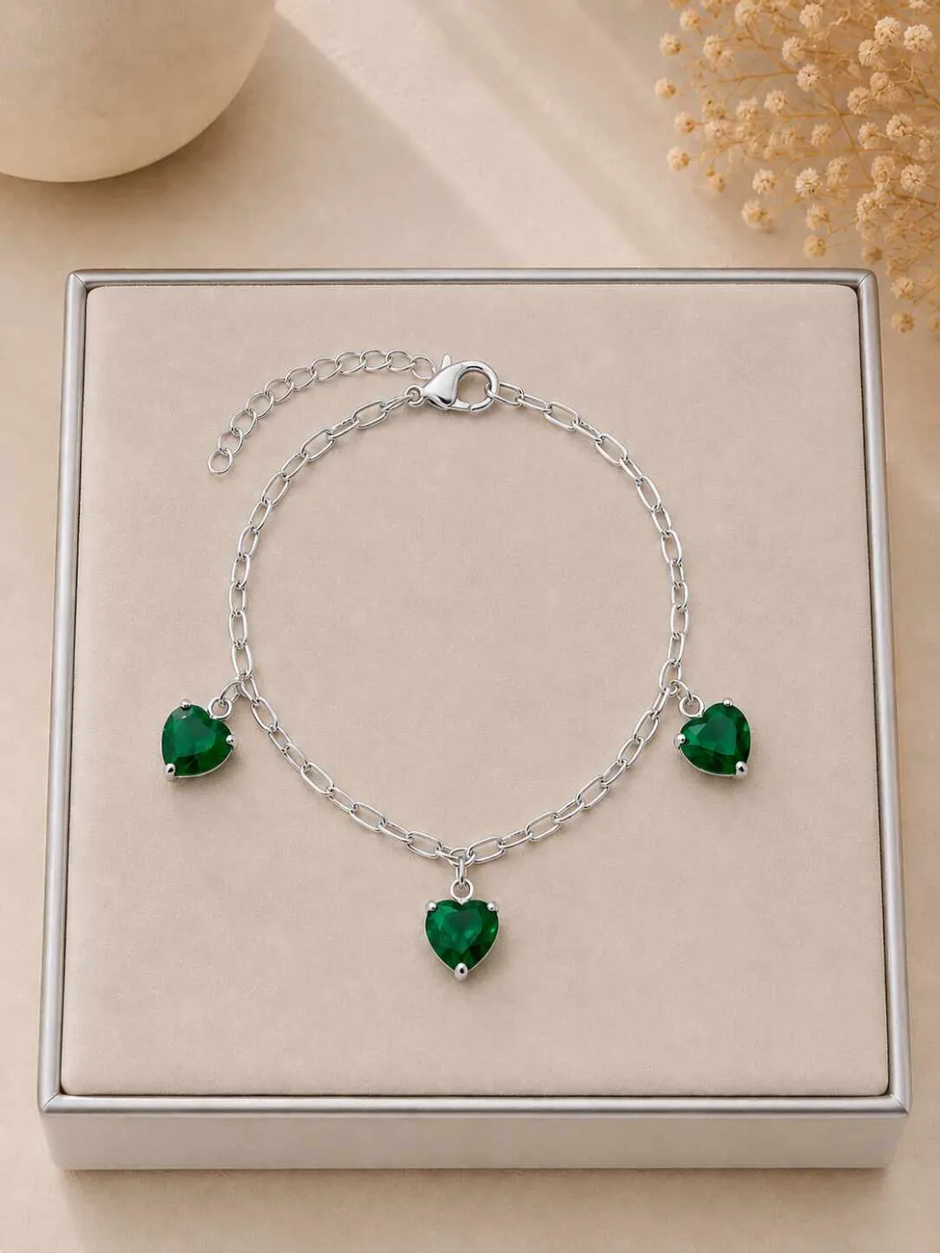Pulseira corações