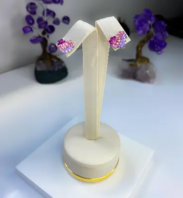Brinco Coração Strass