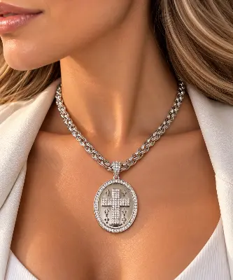 Colar Crucifixo Luxo