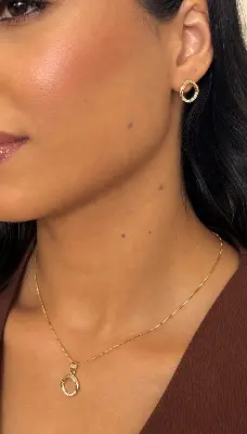 Conjunto cravejado delicado